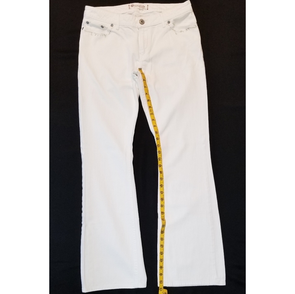 Bootheel Trading Co White Jeans Embroidered sz 10 - Picture 4 of 11